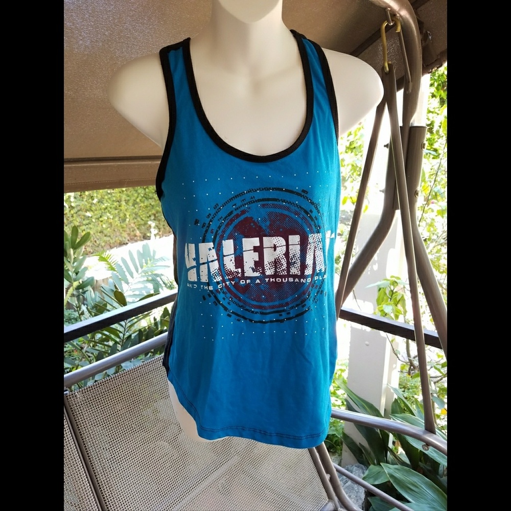 NWOT Valerian Racer back Graphic Tank Top